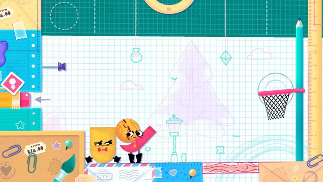 Le jeu vidéo Snippperclips est en vente sur la Nintendo Switch. Le jeu vidéo Snippperclips est en vente sur la Nintendo Switch.