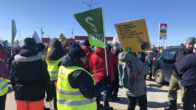 Journée de grève des fonctionnaires du SFPQ dans l’Est-du-Québec