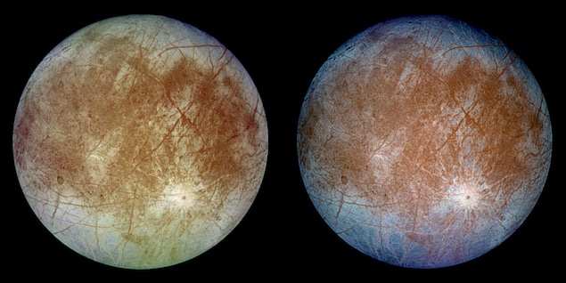 La lune Europe de Jupiter. La lune Europe de Jupiter.