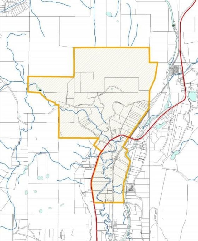 Un cadastre d'une zone de la ville d'Oliver, dans l'Okanagan. Un cadastre d'une zone de la ville d'Oliver, dans l'Okanagan.
