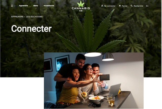 Capture d'écran du site cannabis-nb.com le 17 octobre 2018. Capture d'écran du site cannabis-nb.com le 17 octobre 2018.
