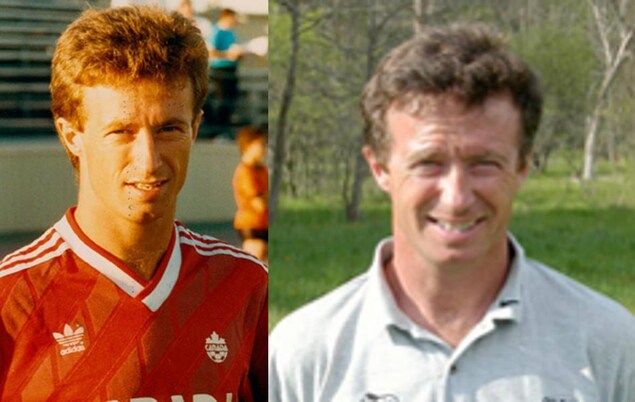Deux photos de Mike Sweeney : une de 1986, l'autre est sa photo promotionnelle des Whitecaps de Cleveland. Deux photos de Mike Sweeney : une de 1986, l'autre est sa photo promotionnelle des Whitecaps de Cleveland.