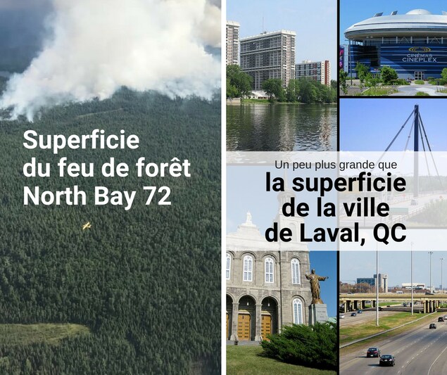 La superficie est équivalente à celle de la ville de Laval au Québec La superficie est équivalente à celle de la ville de Laval au Québec