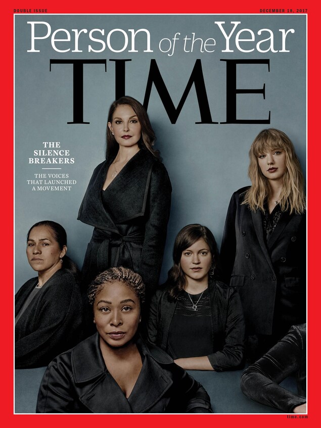 La Une du magazine Time montrent des femmes qui ont révélé des abus sexuels. La Une du magazine Time montrent des femmes qui ont révélé des abus sexuels.