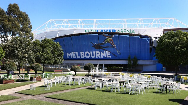 Vue générale de l'aréna Rod Laver