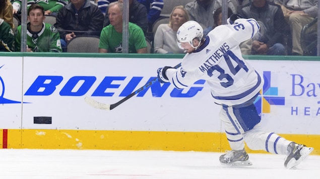 Blessé, Auston Matthews ratera le prochain match des Maple Leafs