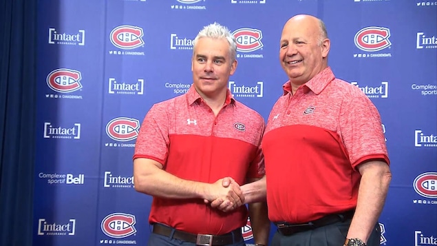 Le nouvel entraîneur adjoint du Canadien, Dominique Ducharme, et l'entraîneur-chef, Claude Julien Le nouvel entraîneur adjoint du Canadien, Dominique Ducharme, et l'entraîneur-chef, Claude Julien