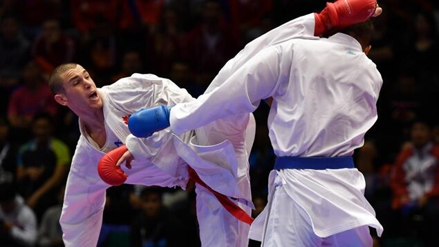Le Canadien Daniel Gaysinsky en action