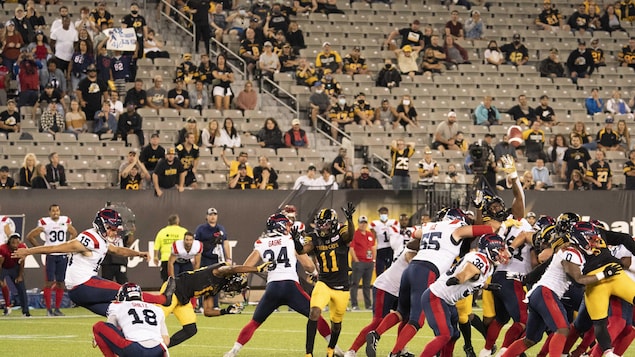 Les Alouettes remportent un match enlevant à Hamilton