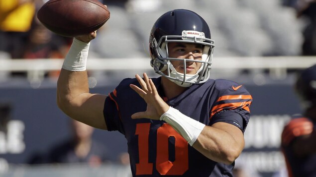 Le quart-arrière des Bears de Chicago Mitchell Trubisky Le quart-arrière des Bears de Chicago Mitchell Trubisky