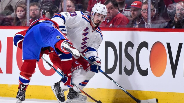 Brendan Gallagher bataille avec Chris Kreider Brendan Gallagher bataille avec Chris Kreider