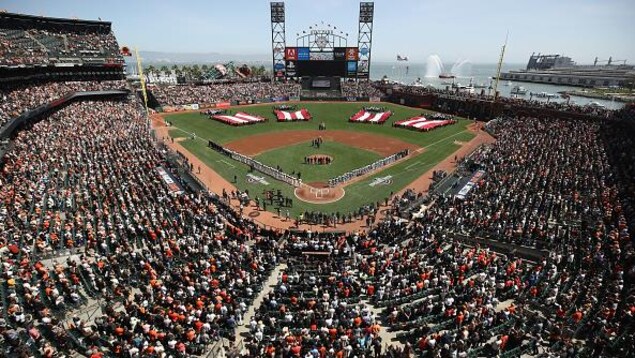 Le stade des Giants de San Francisco lors d'un match contre les Mariners de Seattle Le stade des Giants de San Francisco lors d'un match contre les Mariners de Seattle