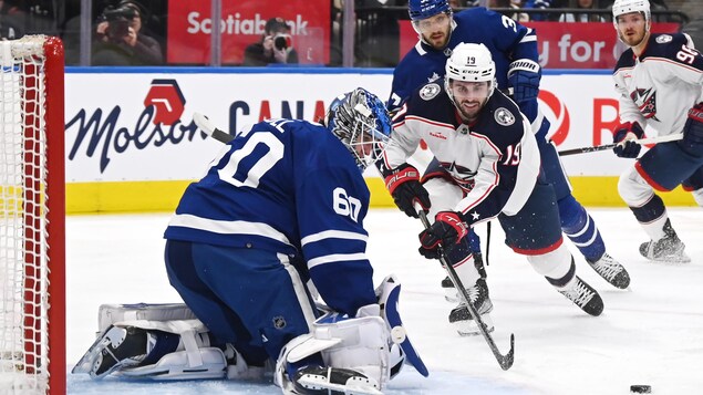 Les Blue Jackets jouent les trouble-fête sur la patinoire des Maple Leafs