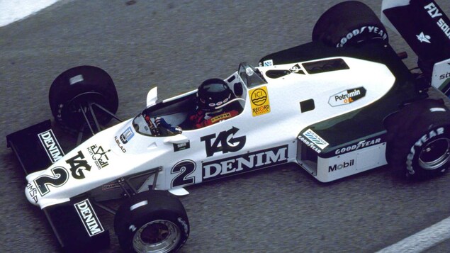 Jacques Laffite dans la Williams FW08C en 1983 Jacques Laffite dans la Williams FW08C en 1983