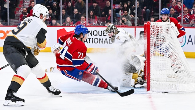 Jake Evans tranche en prolongation face aux Golden Knights