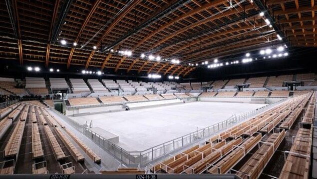Vue intérieure du Centre de gymnastique Ariake pour les Jeux olympiques de Toyko 2020