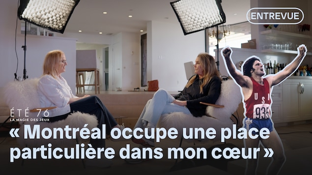 Jacinthe Taillon discute avec Caitlyn Jenner.