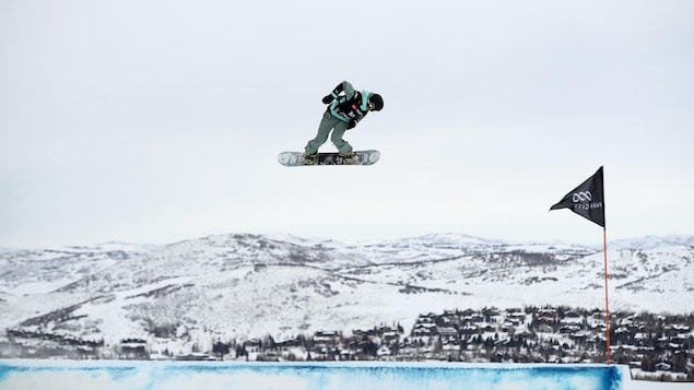 Laurie Blouin en slopestyle aux mondiaux de Park City