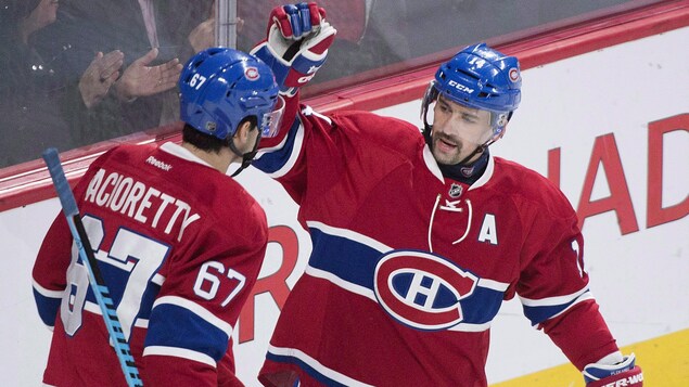 Max Pacioretty (no 67) et Tomas Plekanec (no 14) Max Pacioretty (no 67) et Tomas Plekanec (no 14)