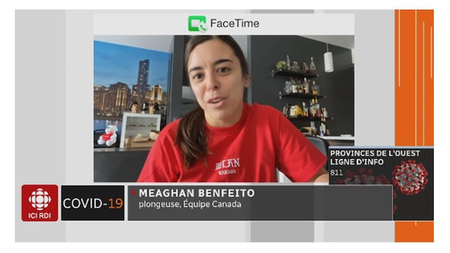 Meaghan Benfeito en entrevue à Radio-Canada