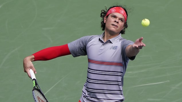 Le Canadien Milos Raonic au tournoi de Cincinnati
