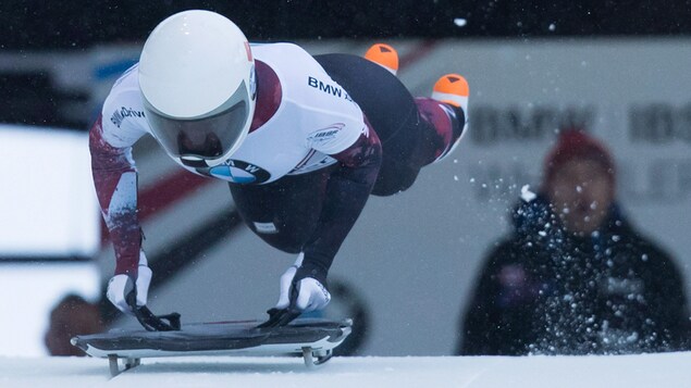 Mirela Rahneva à sa première Coupe du monde à Whistler en décembre 2016 Mirela Rahneva à sa première Coupe du monde à Whistler en décembre 2016