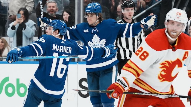 Marner éteint les Flames en prolongation, soirée de cinq points pour Nylander