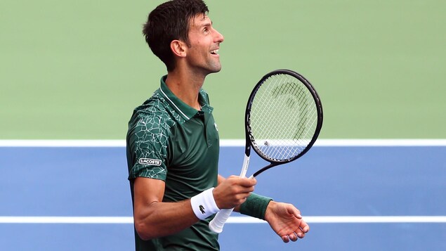 Novak Djokovic est contrarié Novak Djokovic est contrarié