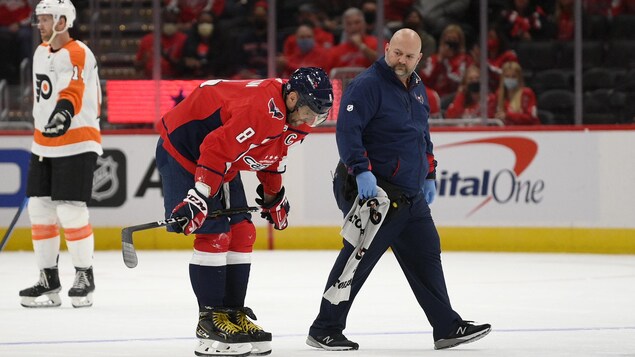 Ovechkin blessé lors du dernier match préparatoire des Capitals