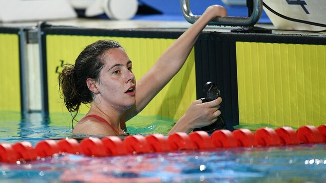 Interruppe Aurelie Rivard nel bel mezzo della gara dei Mondiali di nuoto
