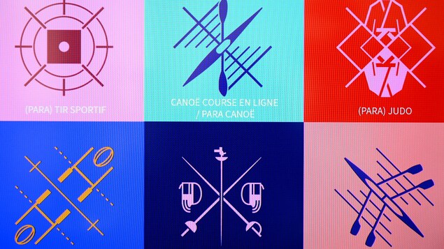 Des pictogrammes représentant les sports des Jeux de Paris 2024.