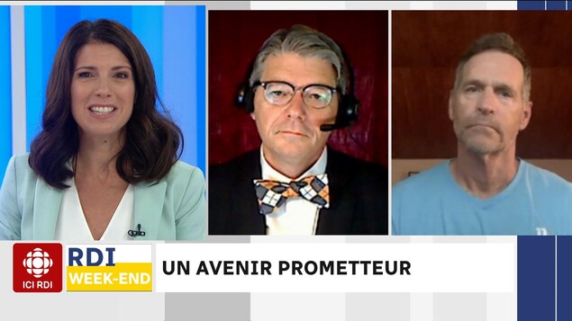 Une femme et deux hommes