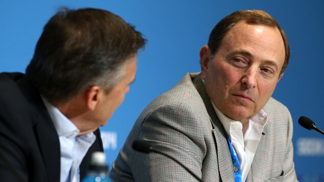Rene Fasel et Gary Bettman Rene Fasel et Gary Bettman