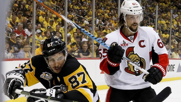 Sidney Crosby et Erik Karlsson Sidney Crosby et Erik Karlsson