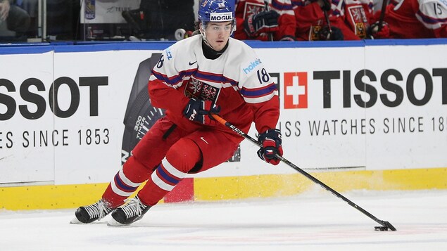 Filip Zadina au Championnat du monde junior Filip Zadina au Championnat du monde junior
