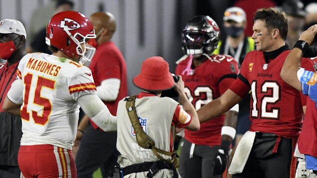 Brady and Mahomes meet Super Bowl history