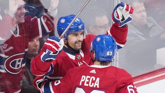 Tomas Plekanec (à gauche) et Matthew Peca Tomas Plekanec (à gauche) et Matthew Peca