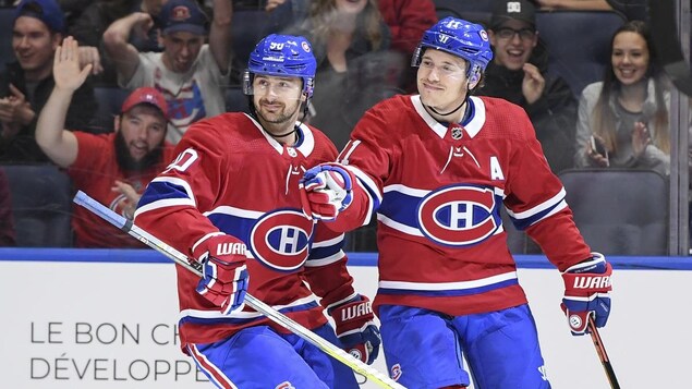 Tomas Tatar et Brendan Gallagher Tomas Tatar et Brendan Gallagher