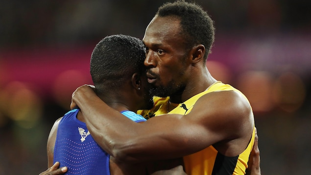 Justin Gatlin et Usain Bolt