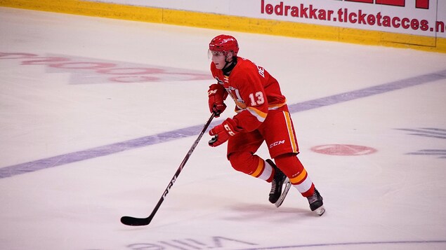 Valentin Demchenko sur la glace.