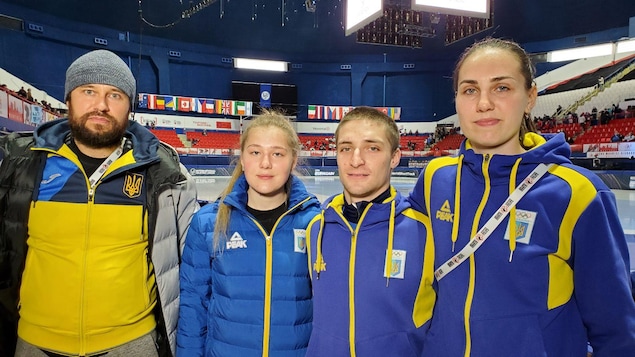 L’équipe ukrainienne de courte piste en mission à Montréal