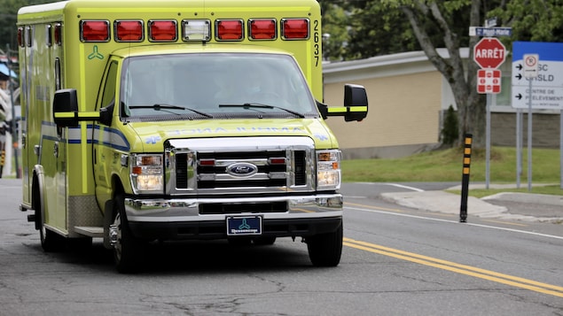 Une ambulance à Lévis.