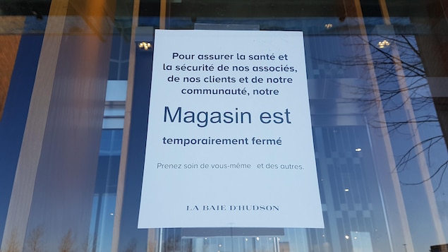 Un commerce fermé.
