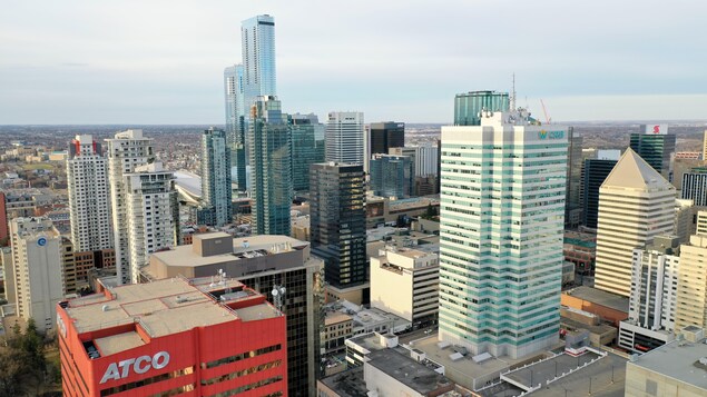 Vue du centre-ville d'Edmonton.