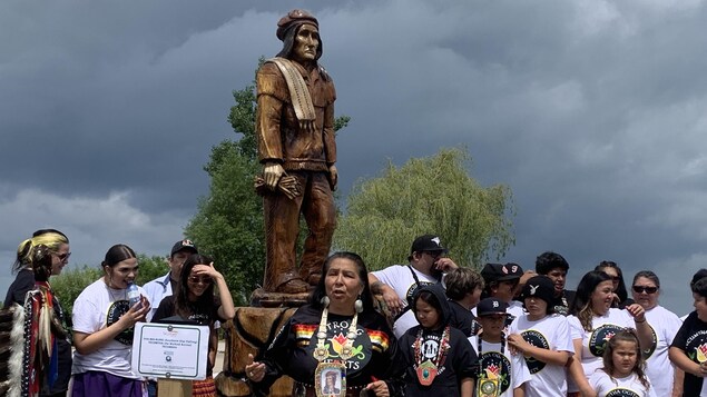 La Ville de Tecumseh, en Ontario, inaugure une imposante statue du chef Tecumseh