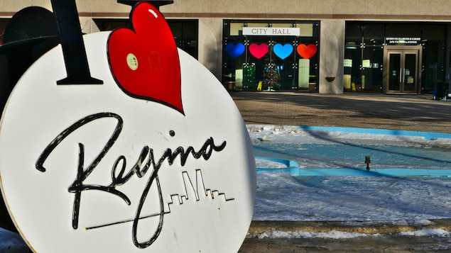 L'hôtel de ville à Regina en hiver.