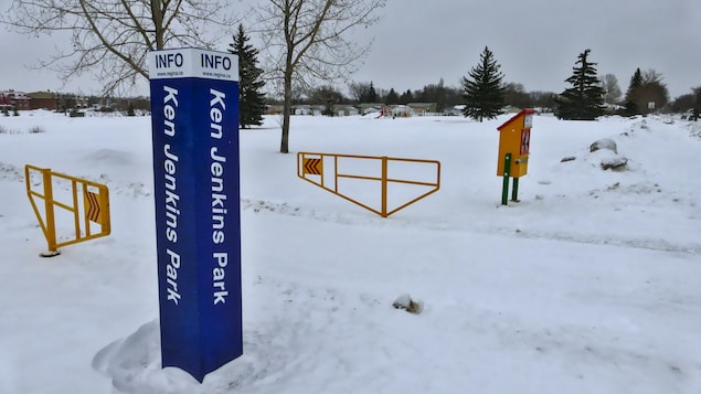 Emplacement possible de la nouvelle école francophone et ancien site de l'école Ken Jenkins situé dans le nord-ouest de Regina.
