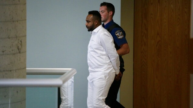 Paul Mukendi au Palais de justice de Québec