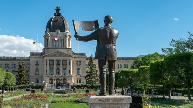 Le Palais législatif de la Saskatchewan, à Regina, en juin 2021.