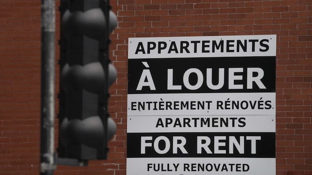 Afiche de apartamentos en alquiler.